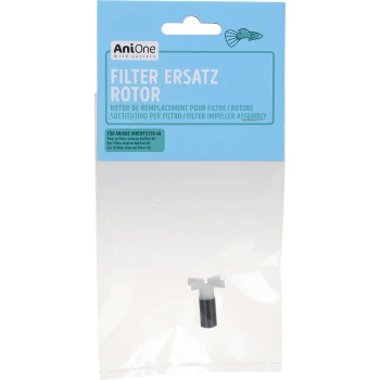 Vervangingsfilterrotor voor AniOne Interne Filter 40, weergegeven in een duidelijke verpakking met meertalige tekst.