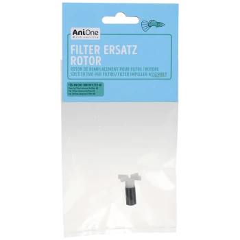 Filtre rotor de remplacement pour le filtre interne AniOne 40, présenté dans un emballage transparent avec un texte multilingue.