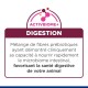 Étiquette ActivBiome+ Digestion décrivant un mélange de fibres prébiotiques soutenant la santé digestive de votre animal en français.
