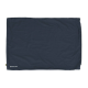Marineblaue Haustierdecke mit einer weichen Textur, mit dem Logo "Doctor Bark" in der unteren linken Ecke.