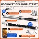 Pfotenwunder Hunde-Fahrradleinen-Set mit 40 cm Carbongriff, Dehnleine, Befestigungsmechanismus, digitalem Leitfaden und Werkzeugen.