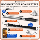 Pfotenwunder Hunde-Fahrradleinen-Set mit 40 cm Carbongriff, Dehnleine, Befestigungsmechanismus, digitalem Leitfaden und Werkzeugen.