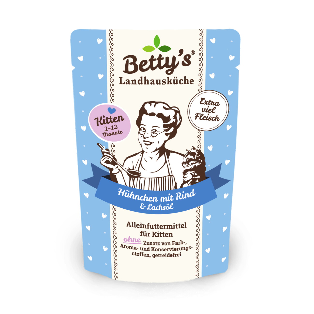 Betty's Landhausküche Kitten Frischebeutel -12x 100g