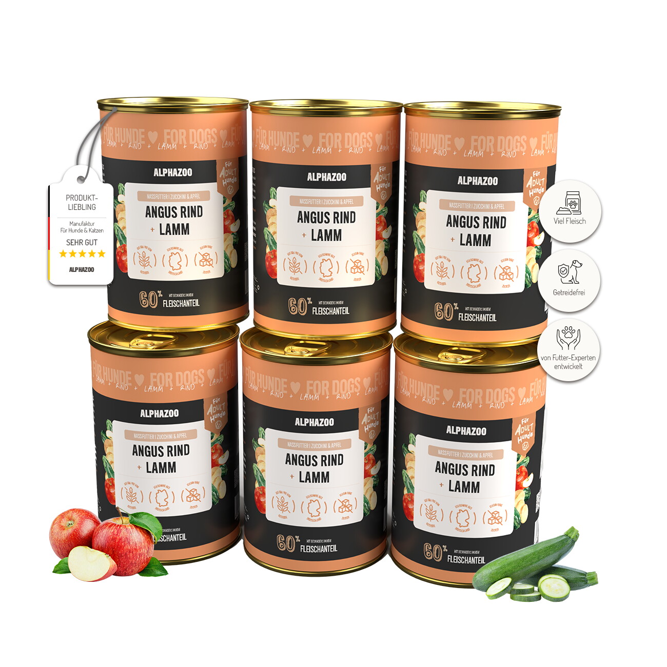 ALPHAZOO Angus Beef and Lamb Wet Dog Food