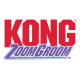 KONG-Logo in großen roten Blockbuchstaben mit darunter in lila stilisiertem ZoomGroom-Schriftzug.