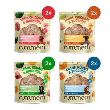 Schonend gegarte Medaillons Probierpaket 8x800 g