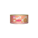 Dose von "Woo-Cat Premium Soup" mit Lachs, mit Nährwertangaben, die 110 kJ und 26 kcal pro 100 g zeigen.