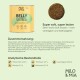 Milo & Mia Daily Bites Magen & Darm, eine Dose mit halbfeuchten Snacks für Hunde, mit Zutaten und Nährwertanalyse auf Deutsch.