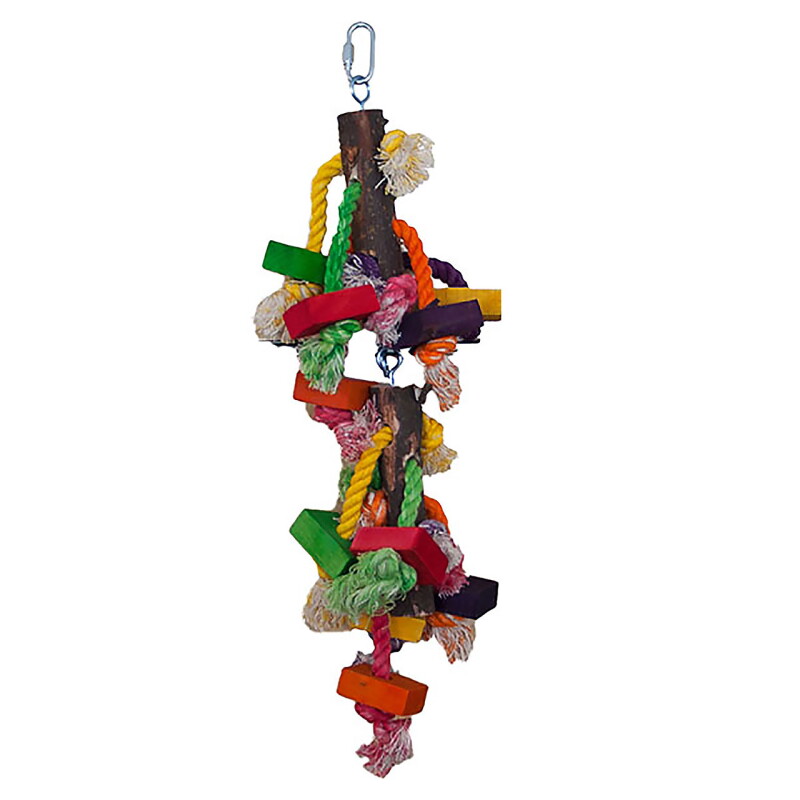 HappyBird Papageienspielzeug Wood Fun