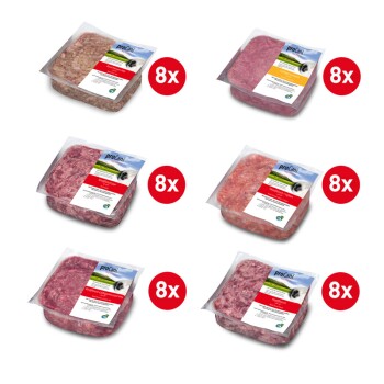 ProCani BARF-Paket pur Rind und Geflügel Sorten 48x500g – buy nature
