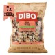 DIBO Menü-Vital Hundefutterverpackung mit gemischtem Rind, 7 Portionen à 2000g, als komplettes gefrorenes Hundefutter gekennzeichnet.