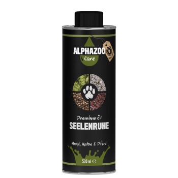 ALPHAZOO „Seelenruhe“ Futteröl für Hunde, Katzen & Pferde 500 ml