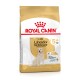 Sac de nourriture pour chien Royal Canin Adult Labrador Retriever, conçu pour les chiens de plus de 5 ans, avec une couleur dorée et une image d'un Labrador.