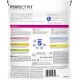 Perfect Fit kattenvoer verpakking, 750g, met nadruk op voordelen zoals algehele gezondheid, spierkracht, tandheelkundige gezondheid en spijsvertering.