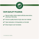 Quality pledge for pet food: natural nutrition, no artificial additives, premium ingredients, clear labeling, and diverse options.