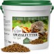 1 kg Behälter von "Spezialfutter für Igel" mit einem Igel auf dem Etikett; insektoproteinbasiert, getreidefrei, 100% natürlich.
