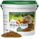 1 kg Behälter von "Spezialfutter für Igel" mit einem Igel auf dem Etikett; insektoproteinbasiert, getreidefrei, 100% natürlich.