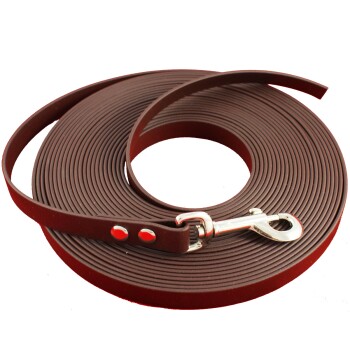 15-25 kg Biothane Schleppleine dunkelbraun 5 m