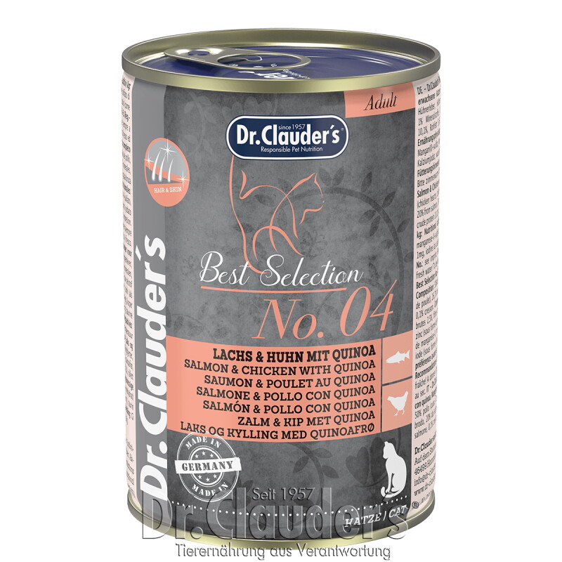 Dr. Clauder's Best Selection No 4 Lachs & Huhn mit Quinoa 12x400 g