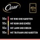 Cesar Hundefutter-Variationspack: 40 x 100g Portionen—je 10 von Rind & Karotten, Huhn & Gemüse, Lamm & Erbsen, Truthahn & Karotten.
