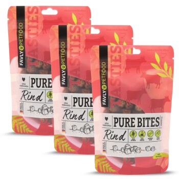 FAVLY Petfood PURE Bites Rind 360 g