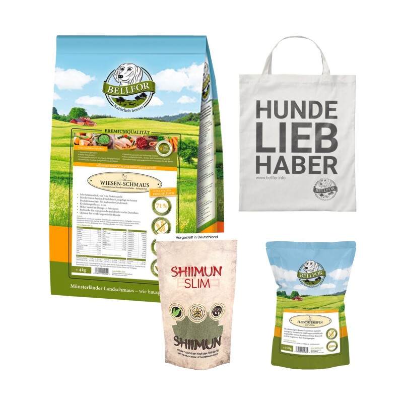 Bellfor Futterset mit kaltgepresstem Trockenfutter für große Hunderassen 4,220 g