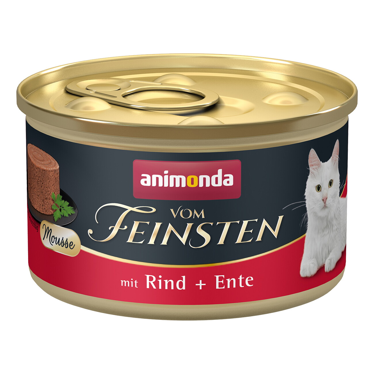 animonda vom Feinsten Nassfutter Katze, Adult, Rind und Ente 12x85 g