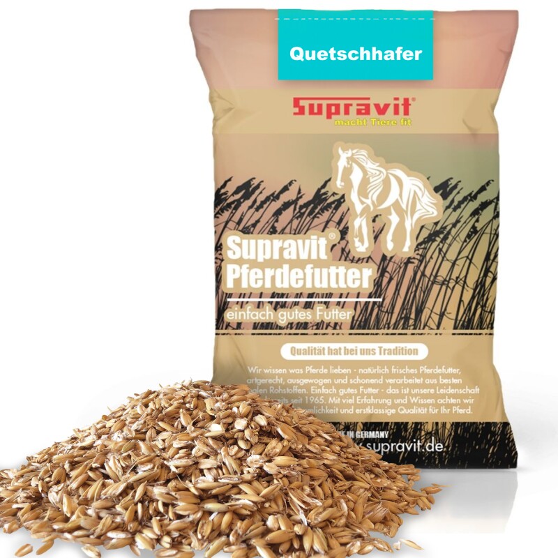 Supravit Hafer gequetscht 20kg Pferdefutter mit hohem Energiegehalt