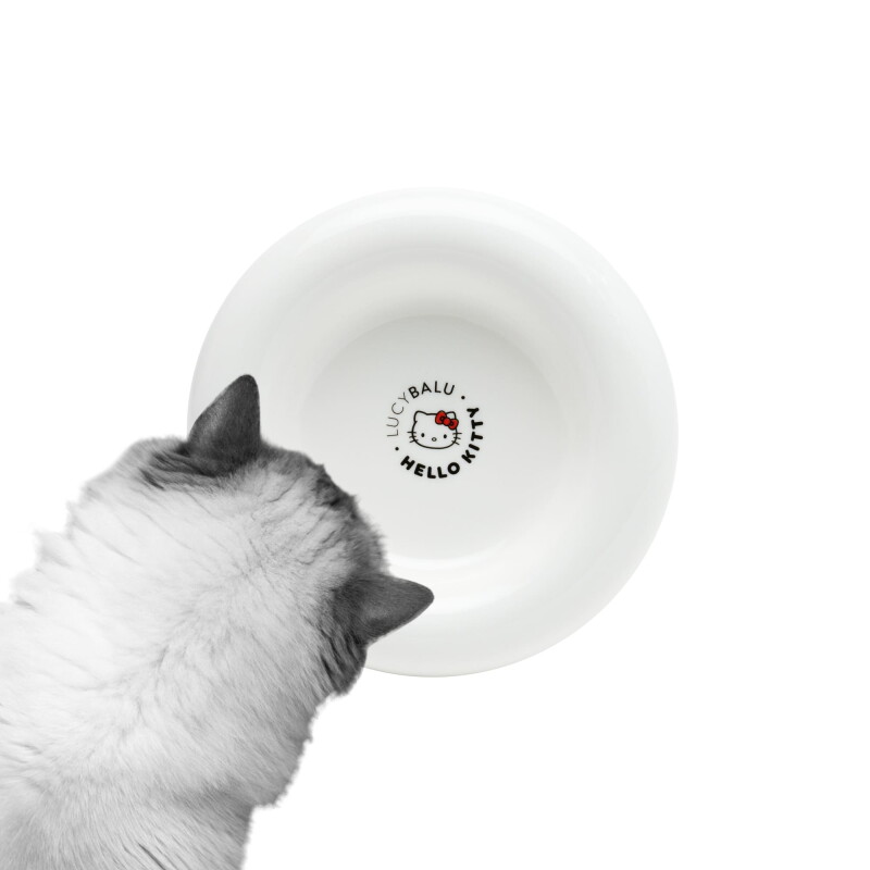 LucyBalu DROP Katzennapf - Hello Kitty Edition weiß
