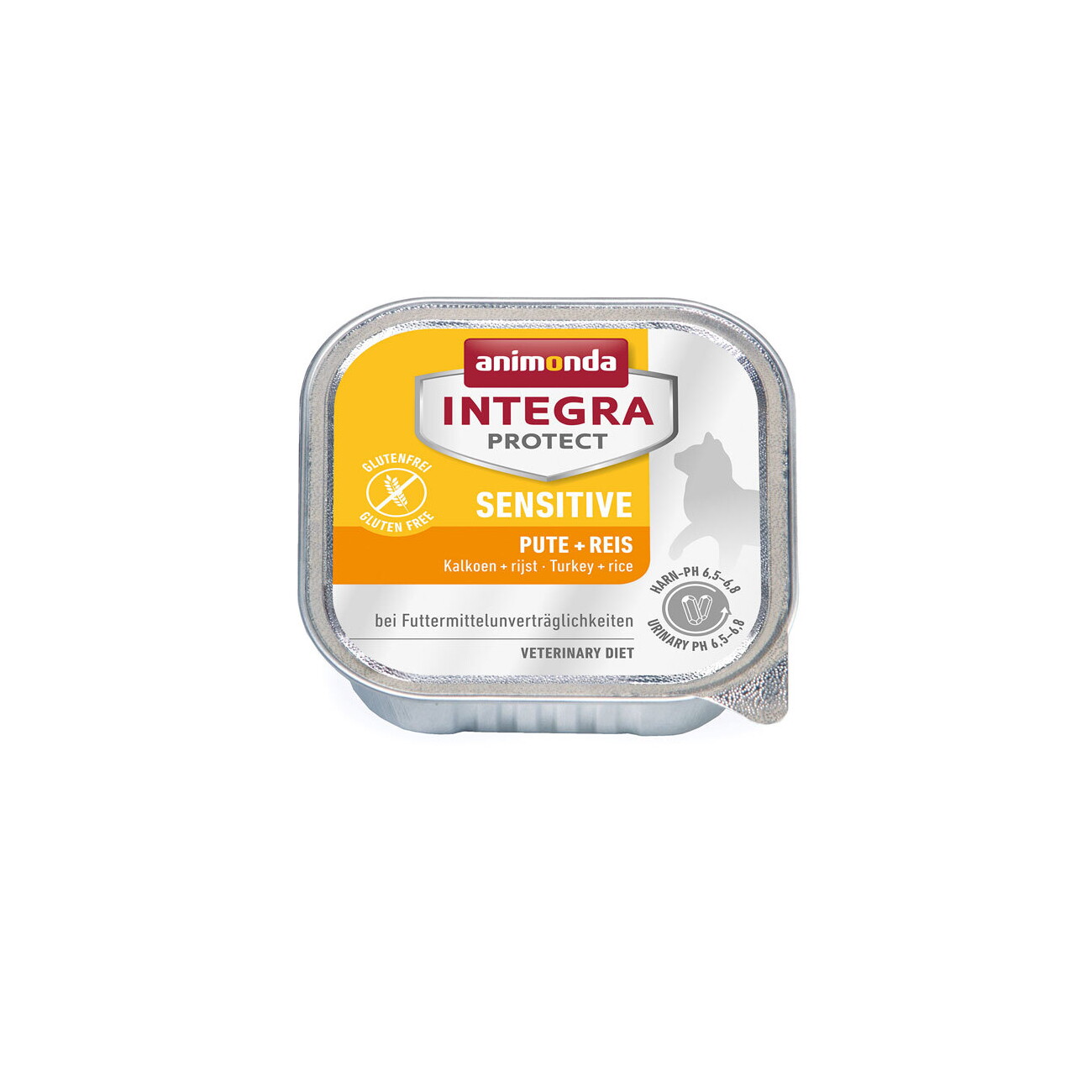 animonda Integra Protect Nassfutter Katze, Adult, Sensitive Pute und Reis 16x100 g