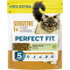 Perfect Fit Katzenfutterbeutel "Sensitive 1+" mit einer blauäugigen Katze, "+10% EXTRA", "Total 5 Formula", 825 g