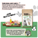 DOGS'n TIGER „Wiesenduo“ Beutel (Kaninchen & Pute) mit Zutatenbrett, Text „Nur Bestes Drin!“
