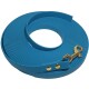 15-25 kg Biothane Schleppleine helles stahlblau 3 m