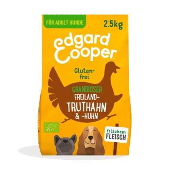 Edgard & Cooper Bio Trockenfutter Adult Truthahn, Huhn 2,5kg