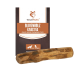 Olivenholz-Kauspielzeug für Hunde, mit der Aufschrift "Wildfang", Größe L (25-45 kg), mit einer natürlichen Holzstruktur und Verpackungsdesign.