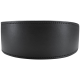 Schwarzes Lederhalsband für Haustiere mit glatter Oberfläche und detaillierter Naht, vor einem weißen Hintergrund präsentiert.