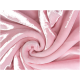 Weiche rosa Haustierdecke, elegant gedreht, die ihre plüschige Textur und gemütliche Erscheinung zeigt. Perfekt, um Haustiere warm zu halten.