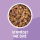 Schmeckt wie Ente: Fleischähnlich für hohe Akzeptanz, hochwertiges Soja-Protein, glutenfrei, fördert gesunde Haut, Zähne und Knochen.