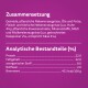 Zutaten- und Nährwertinformationen für Haustierfutter auf Deutsch, die die Zusammensetzung und analytische Komponenten wie Protein, Fett und Kalorien detailliert.