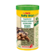 Conteneur de nourriture pour tortues Sera Raffy Vital Nature, présentant une tortue à l'avant, avec du texte en plusieurs langues et un couvercle vert.