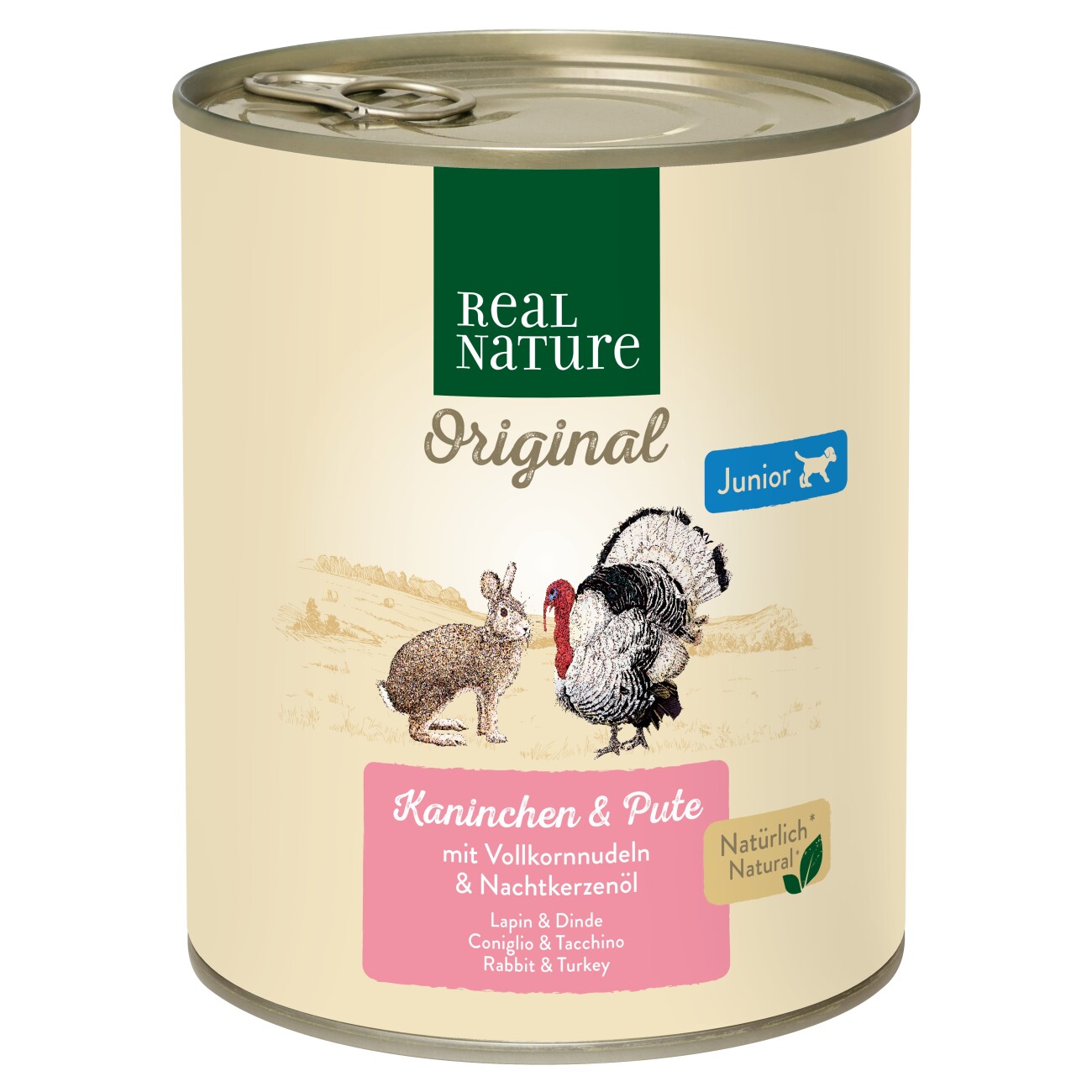 REAL NATURE Nassfutter Hund, Junior, Kaninchen und Pute 6x800 g | FRESSNAPF