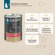 Dose Liebesgut Nassfutter 'Nassfutter Sensitiv' — 96% Wildkaninchen, getreide- & glutenfrei, mit Bio-Mangold und Reisflocken.