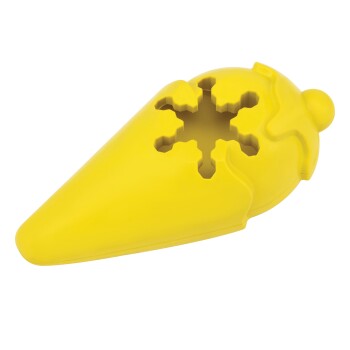 PetSafe Tiefkühlgeeignetes Snackspielzeug für Hunde Eistüte gelb M-L