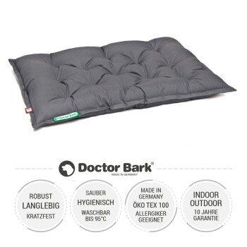 Hundebett "Urban" für größere Hunde, Abmessungen 80 cm x 60 cm, 7 cm dick, geeignet für Rassen wie Border Collie und Chow Chow.