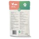 Verpackung für Haustierfutter mit der Aufschrift 'Huhn & Lachs', mit Nährwertinformationen und Fütterungsempfehlungen.