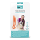 Oranges Zeckenentferner-Set für Tiere und Menschen, mit zwei Werkzeugen auf einer Verpackung mit deutschem Text über sichere Zeckenentfernung.