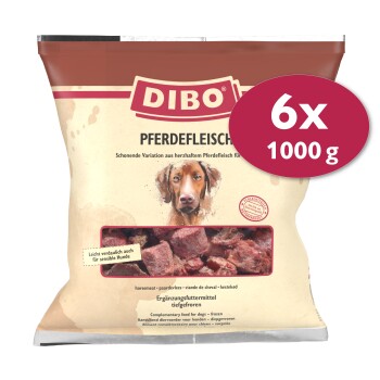 Frostfutter Pferdefleisch 6x1 kg