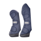 Zwei marineblaue Pferdeboots mit Klettverschlüssen, mit einem Logo-Patch, das "WALDHAUSEN" liest.