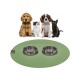 ® - runde Napfunterlage - Öko-Tex und Made in Germany blassgrün 60 cm, 60 cm