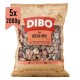 DIBO Ideal-Mix Hundefutterverpackung, die eine Mischung aus Rind, Huhn und Innereien enthält, beschriftet für ältere und übergewichtige Hunde, 2000g.